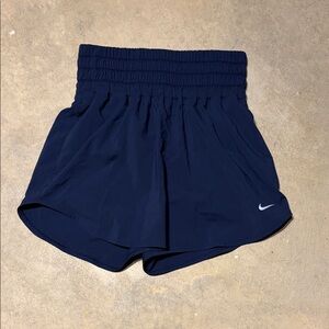 Nike Women's Dark Blue Athletic High Waist Athletic Shorts Womens Small